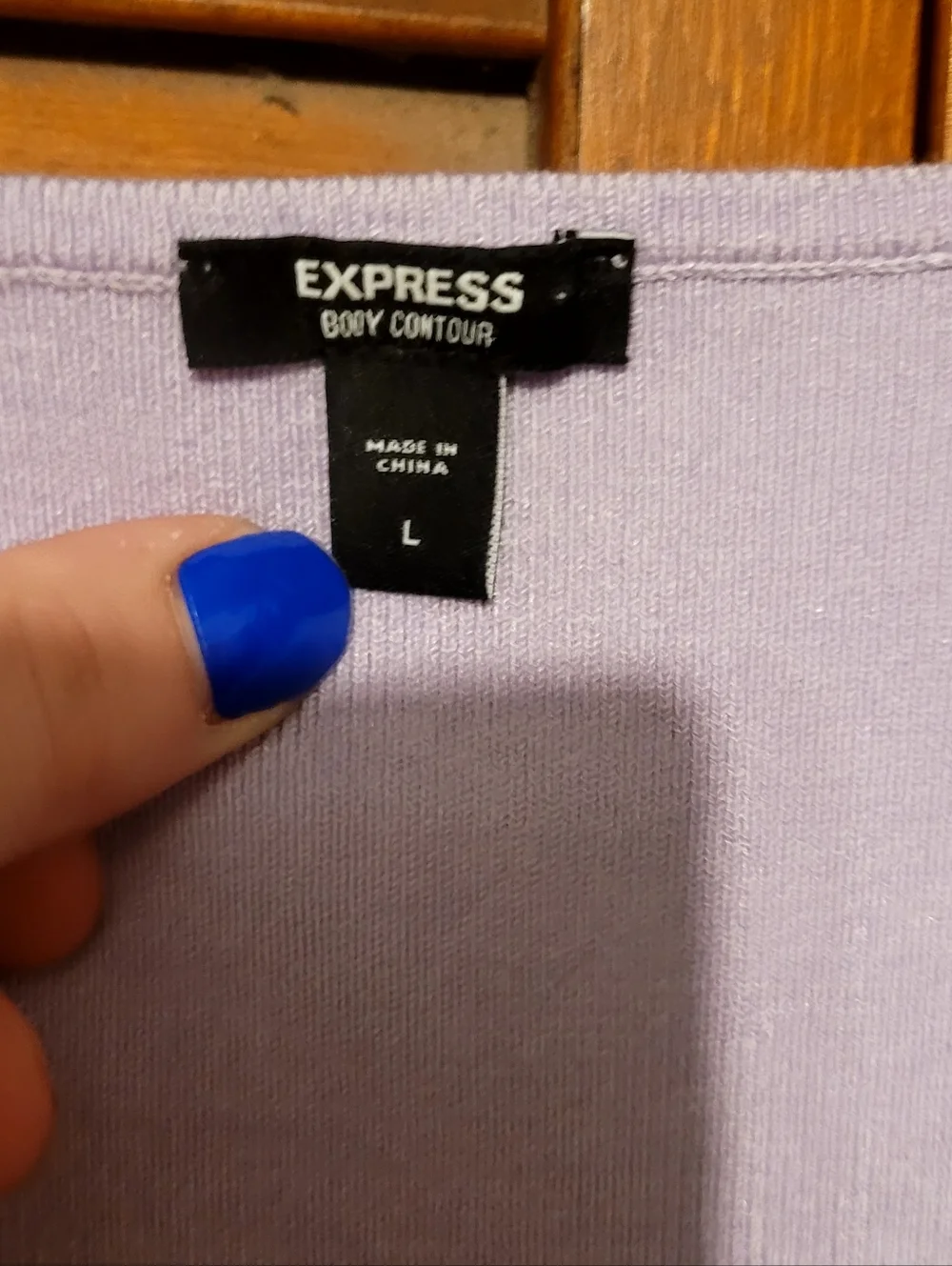 Express Lavender Button-Front V-Neck Cardigan Ladies Large - Picture 4 of 6